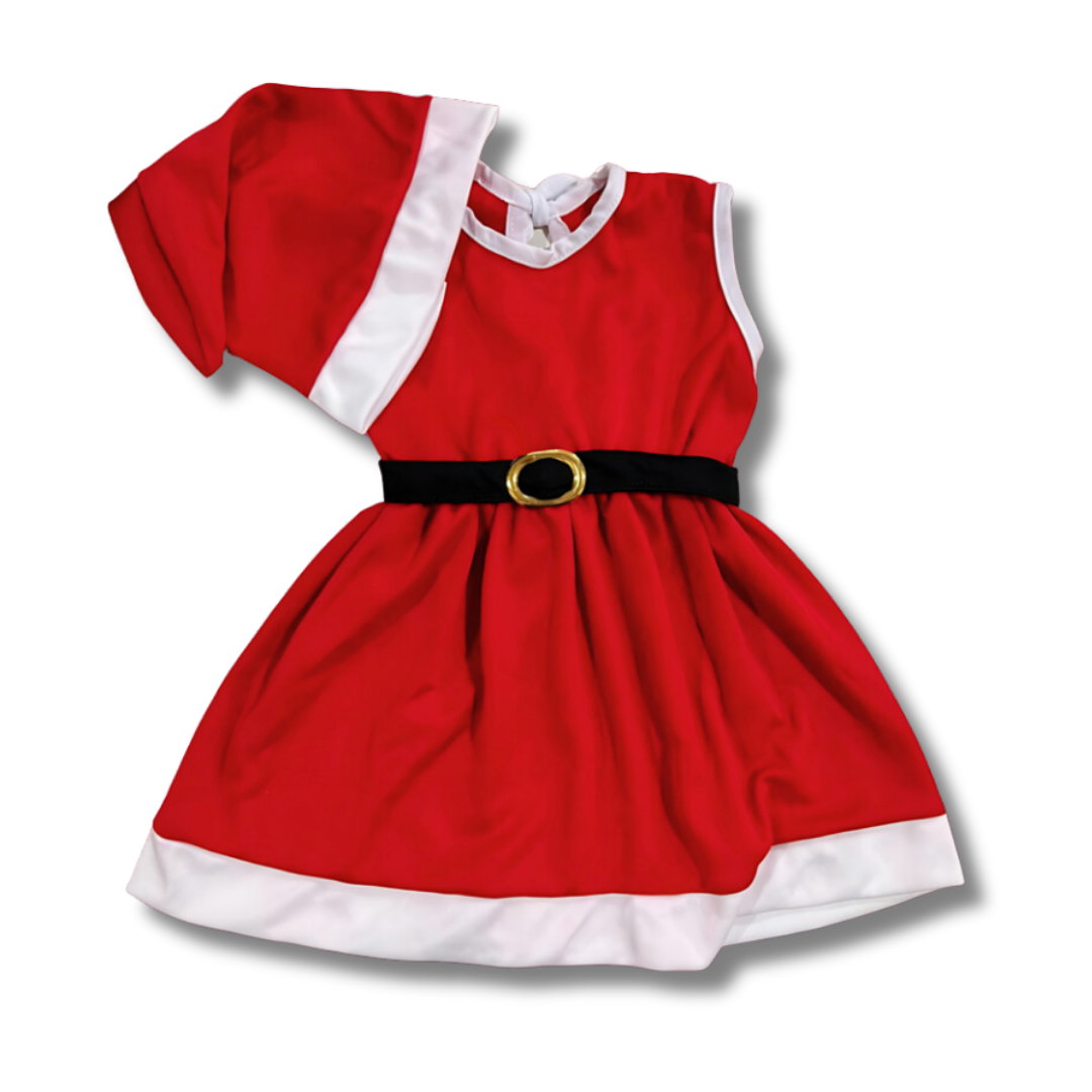 Vestido Bebê Mamãe Noel