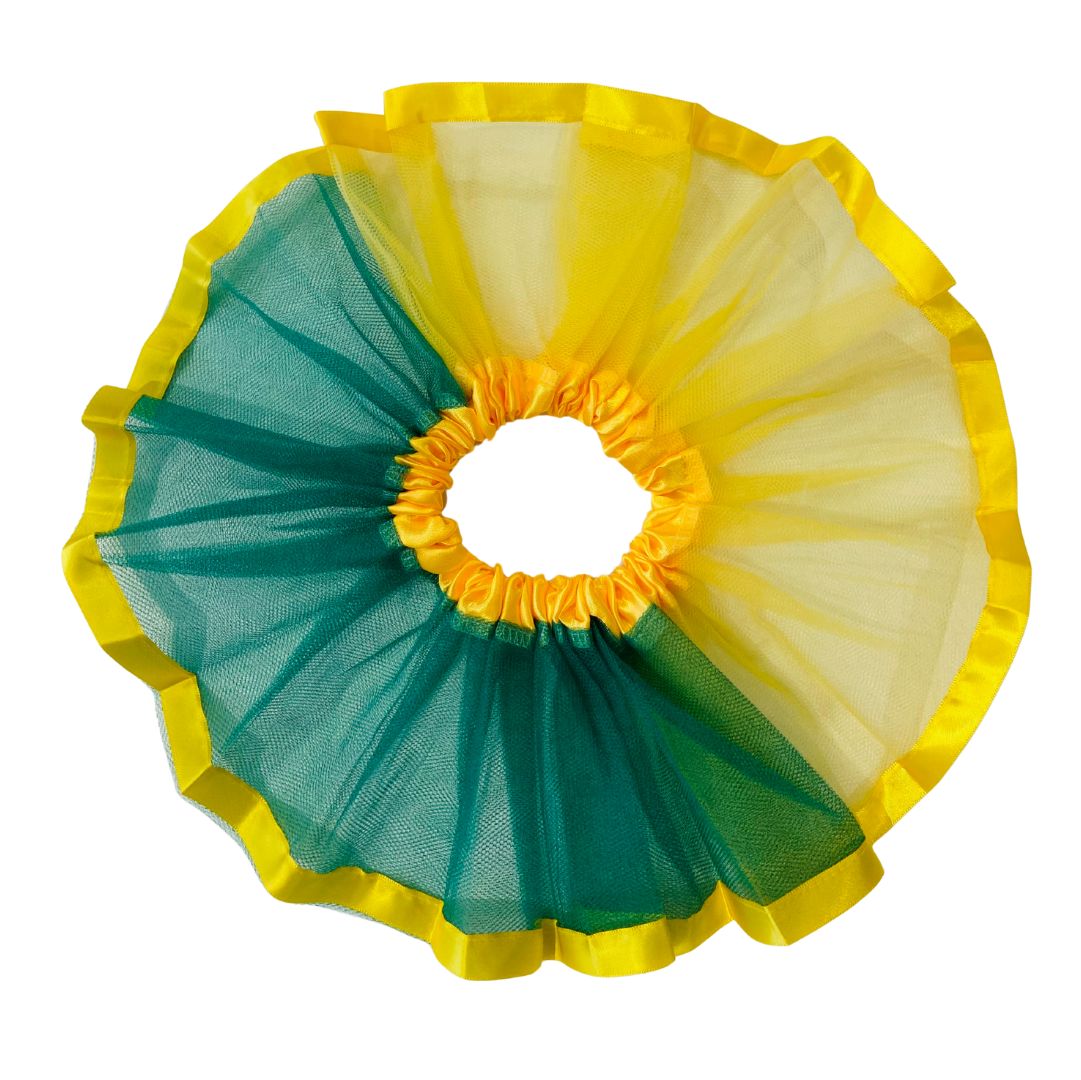 Saia Tule Bebê Brasil Verde e Amarelo