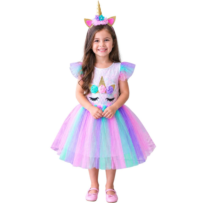 Fantasia Infantil do Unicórnio Luxo