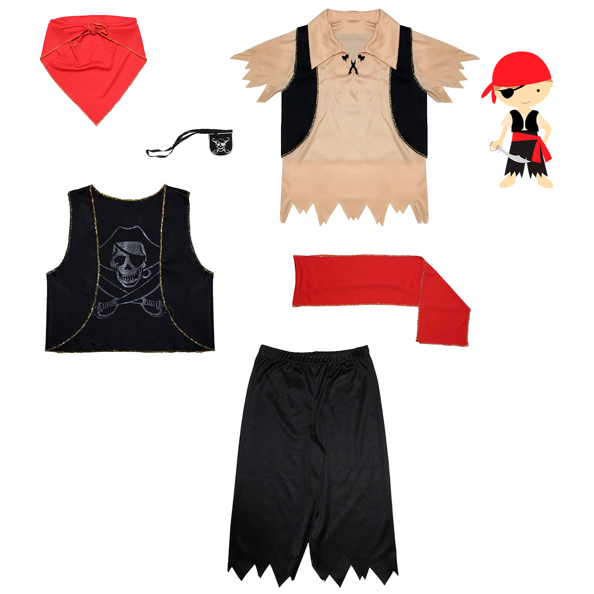 Fantasia Infantil do Pirata Clássica