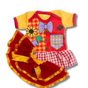 Saia Tule Bebê Luxo Junino