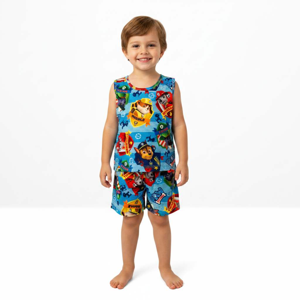 Pijama Infantil Regata Patrulha Canina Azul