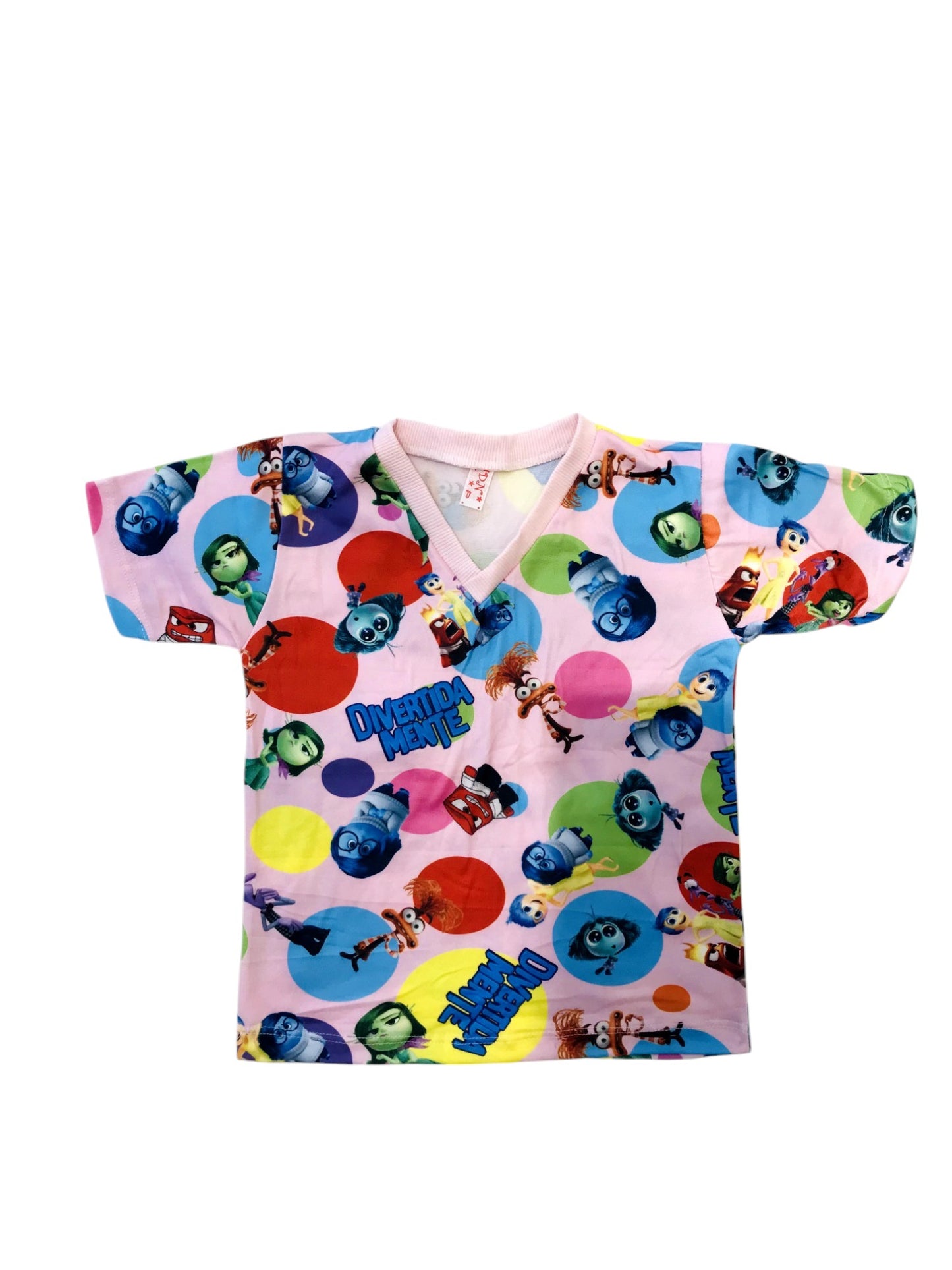 Pijama Infantil Manga Curta Divertidamente Rosa