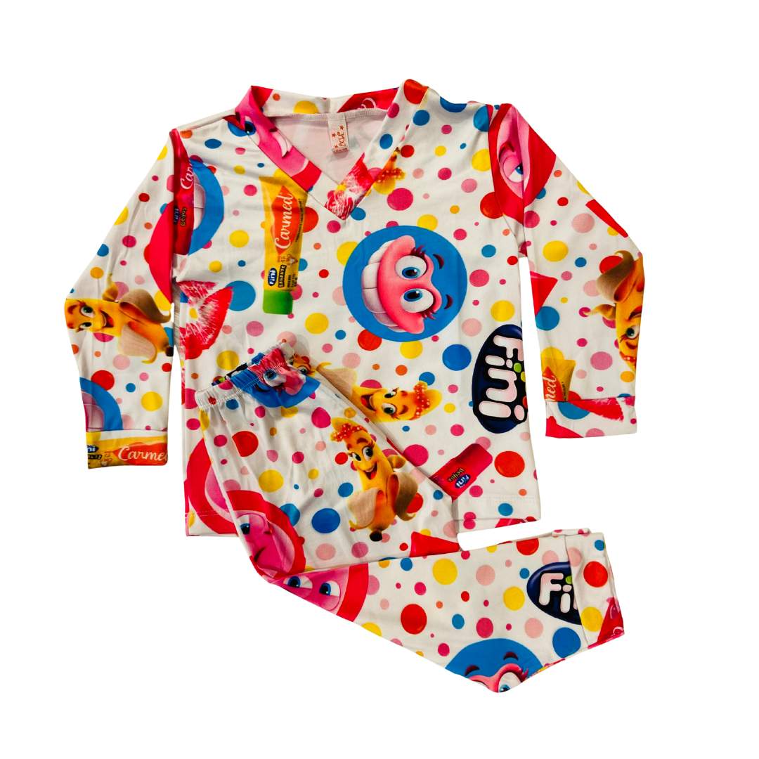 Pijama Infantil Manga Longa Bala Fini