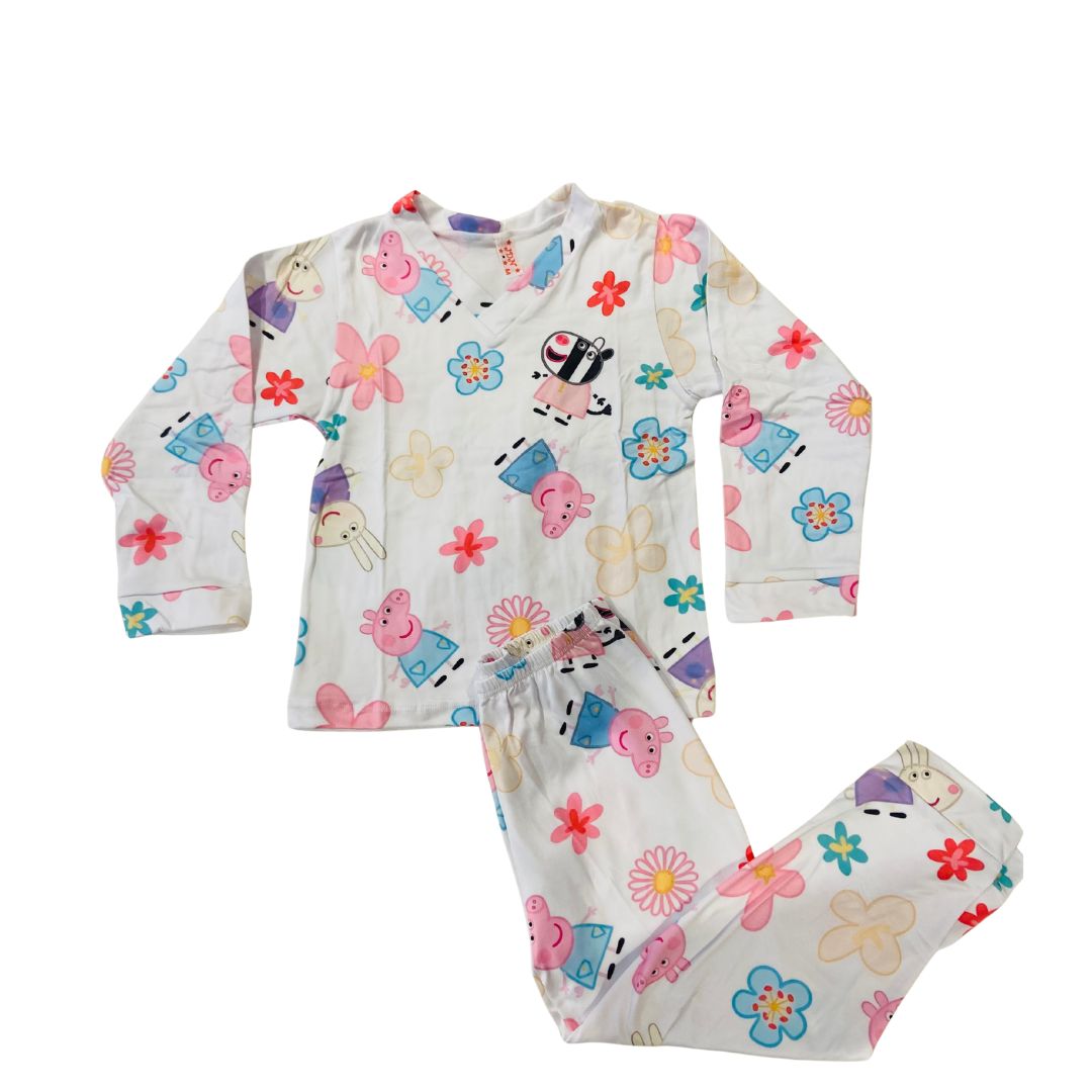 Pijama Infantil Manga Longa Peppa Pig