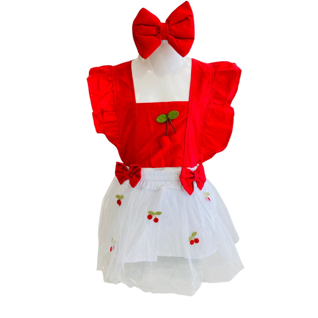 Romper Bebê Cerejinha