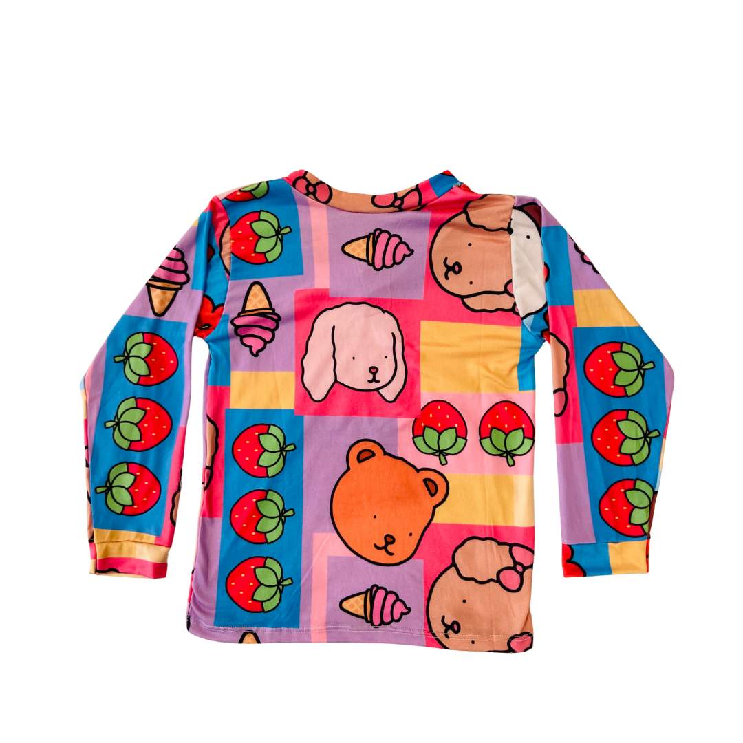 Pijama Infantil Manga Longa Bobbie Goods Rosa