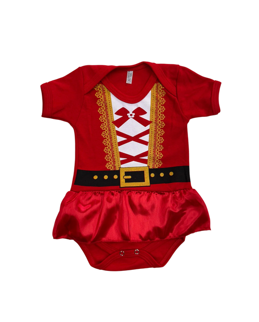 Body Bebê Mamãe Noel Com Saia