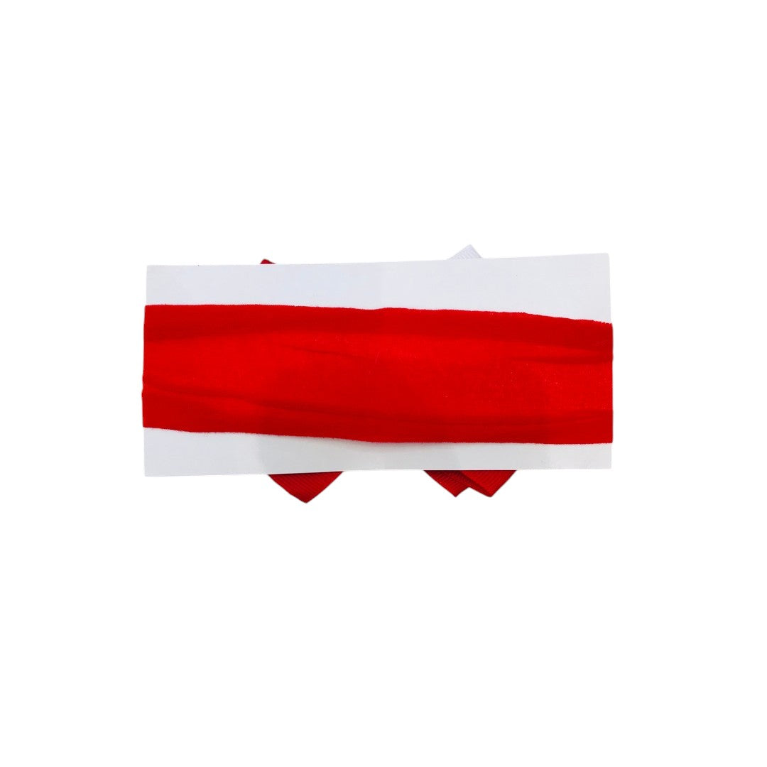 Laço Bebê Vermelho com Branco