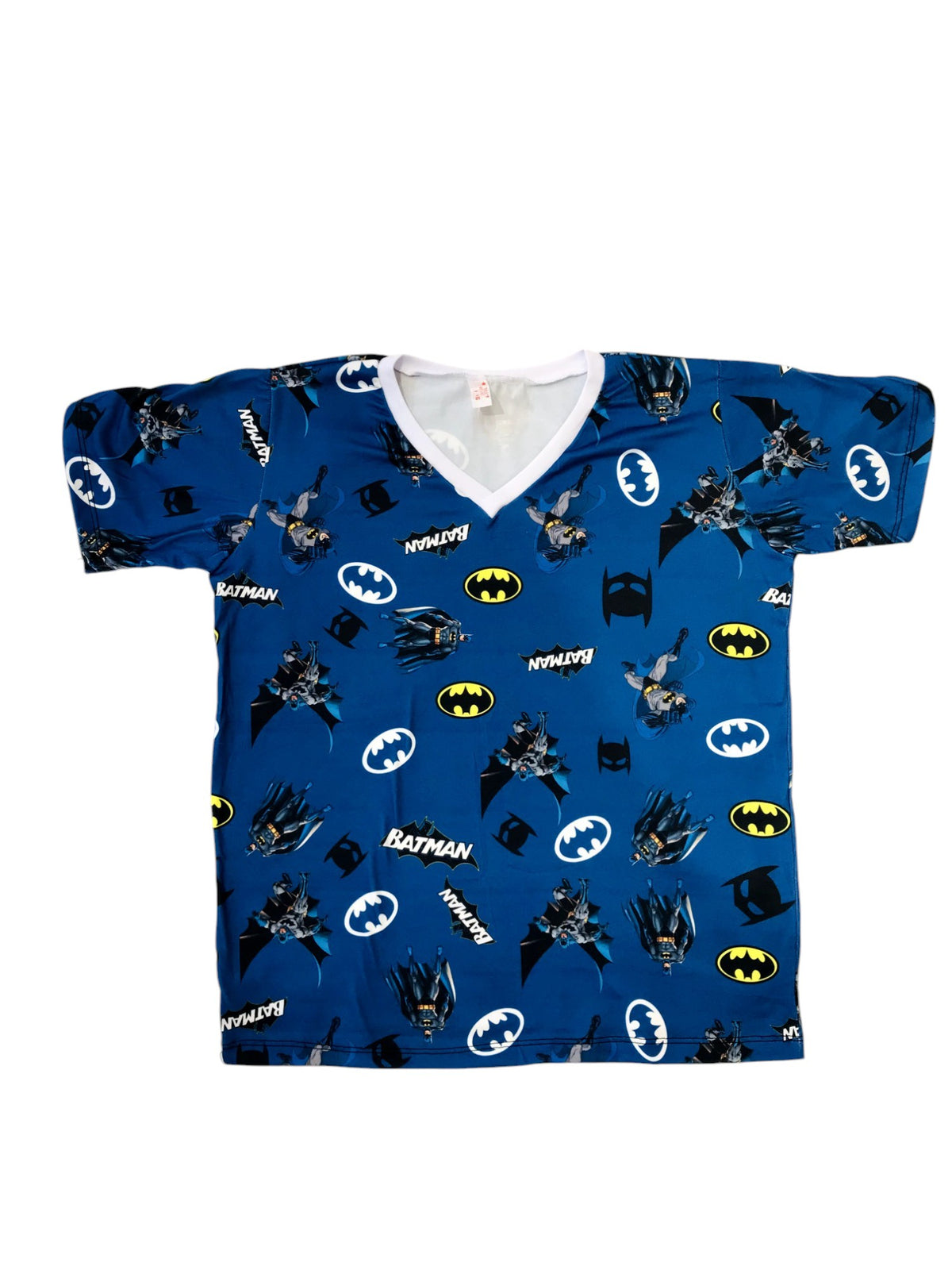 Pijama Infantil Manga Curta Batman Azul