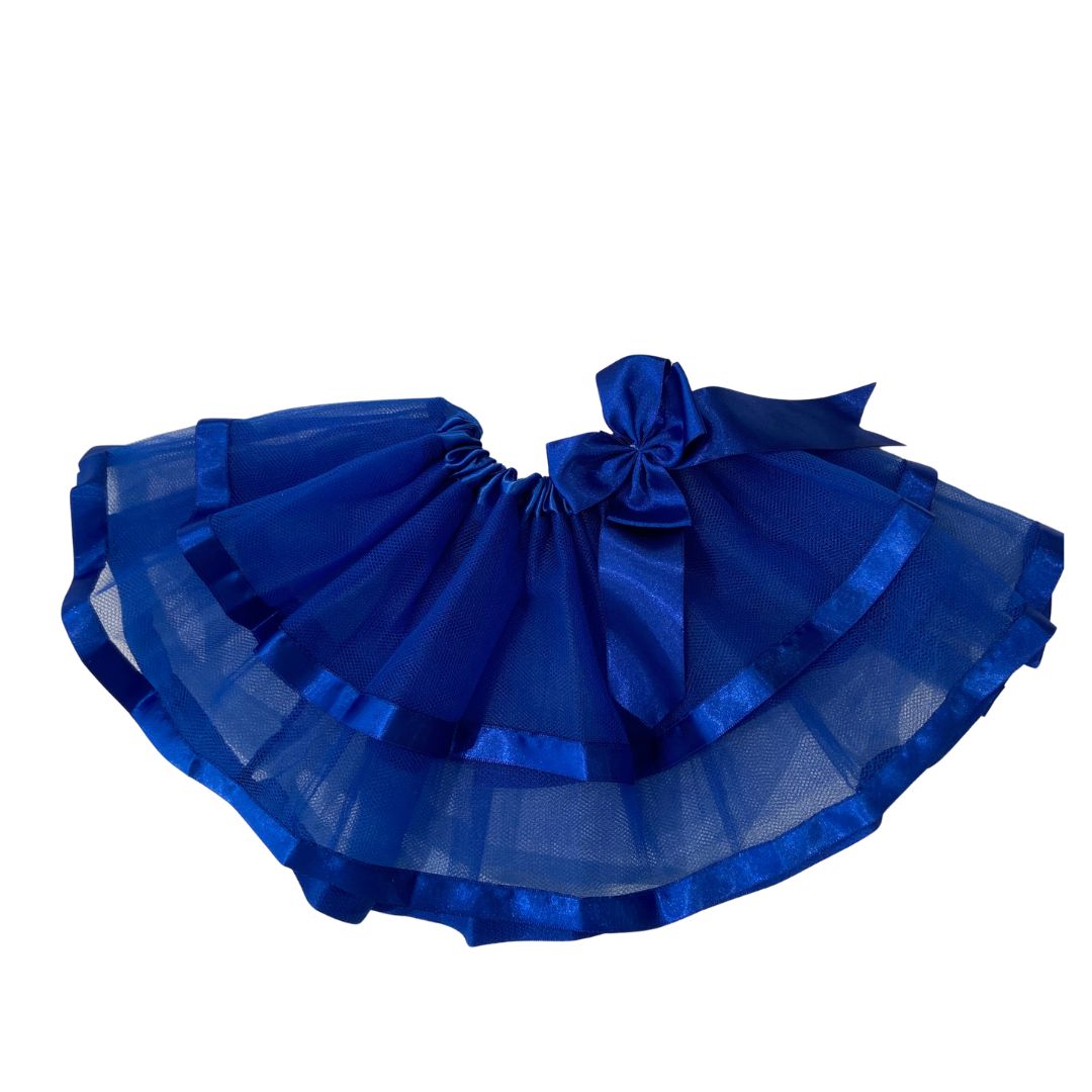 Saia Tule Bebê Luxo Azul