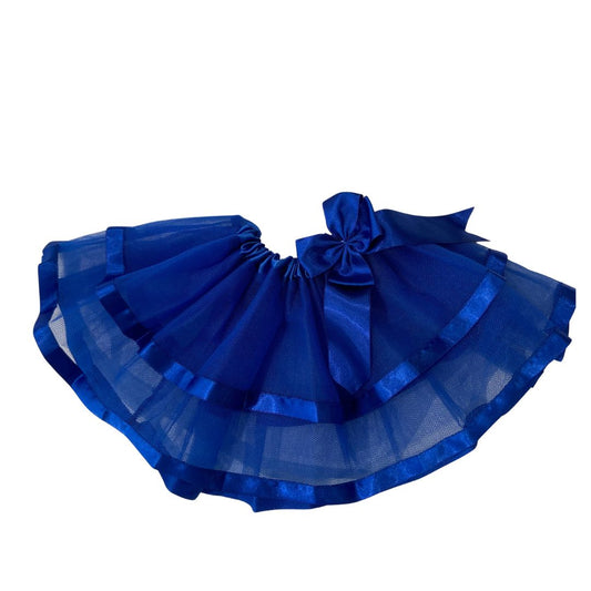 Saia Tule Bebê Luxo Azul