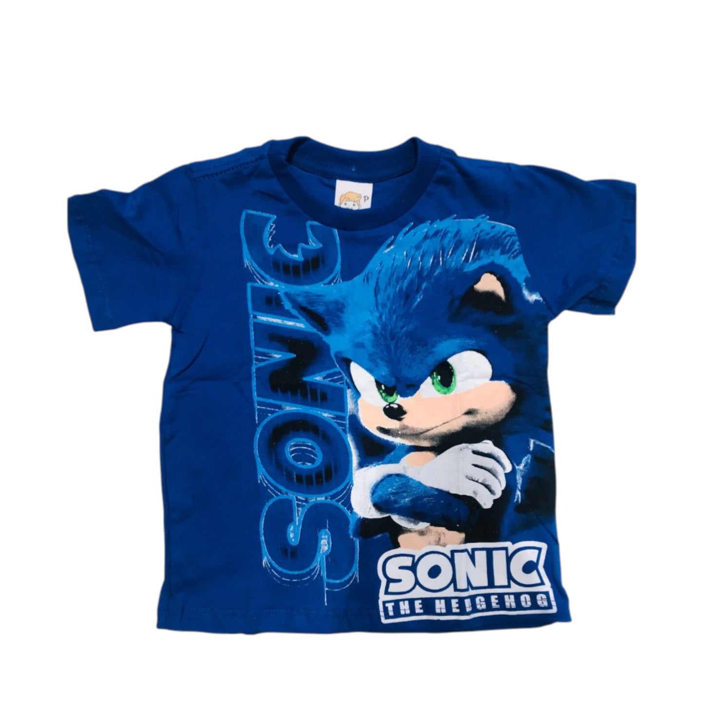 Camisa Infantil Manga Curta Sonic
