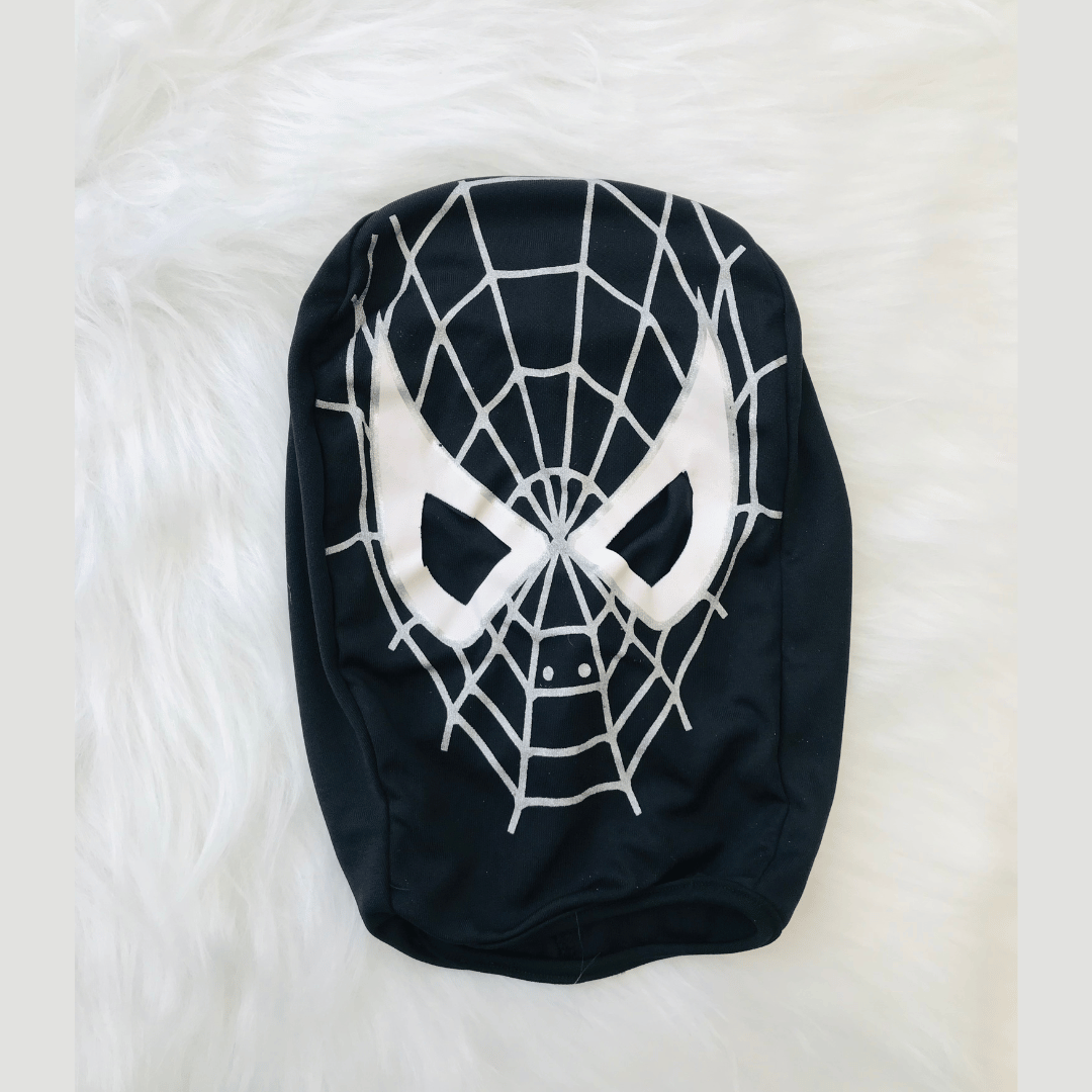 Fantasia Infantil Menino Aranha Preto Macacão Longo