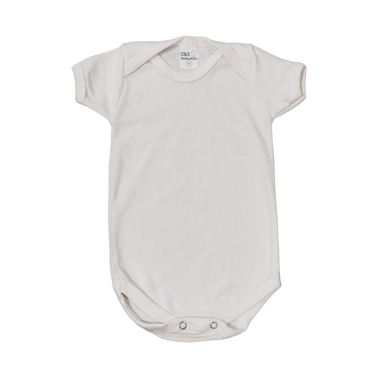 Body Bebê Liso Branco