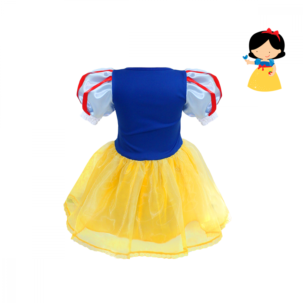 Fantasia Infantil da Branca de Neve Clássica