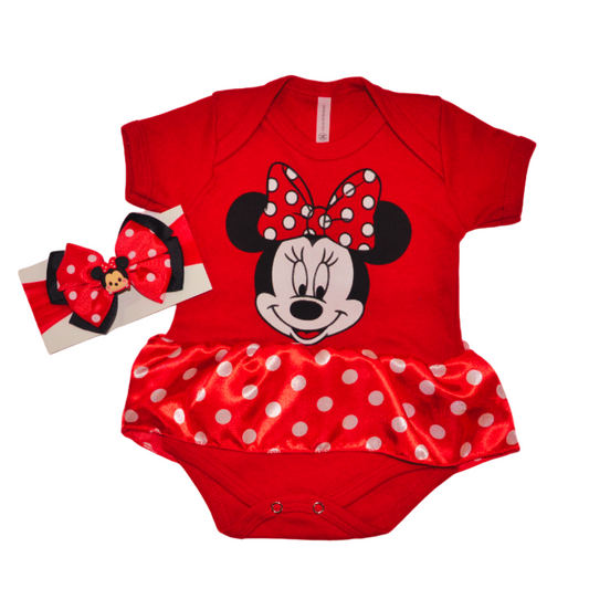 Laço Bebê da Minnie Vermelha