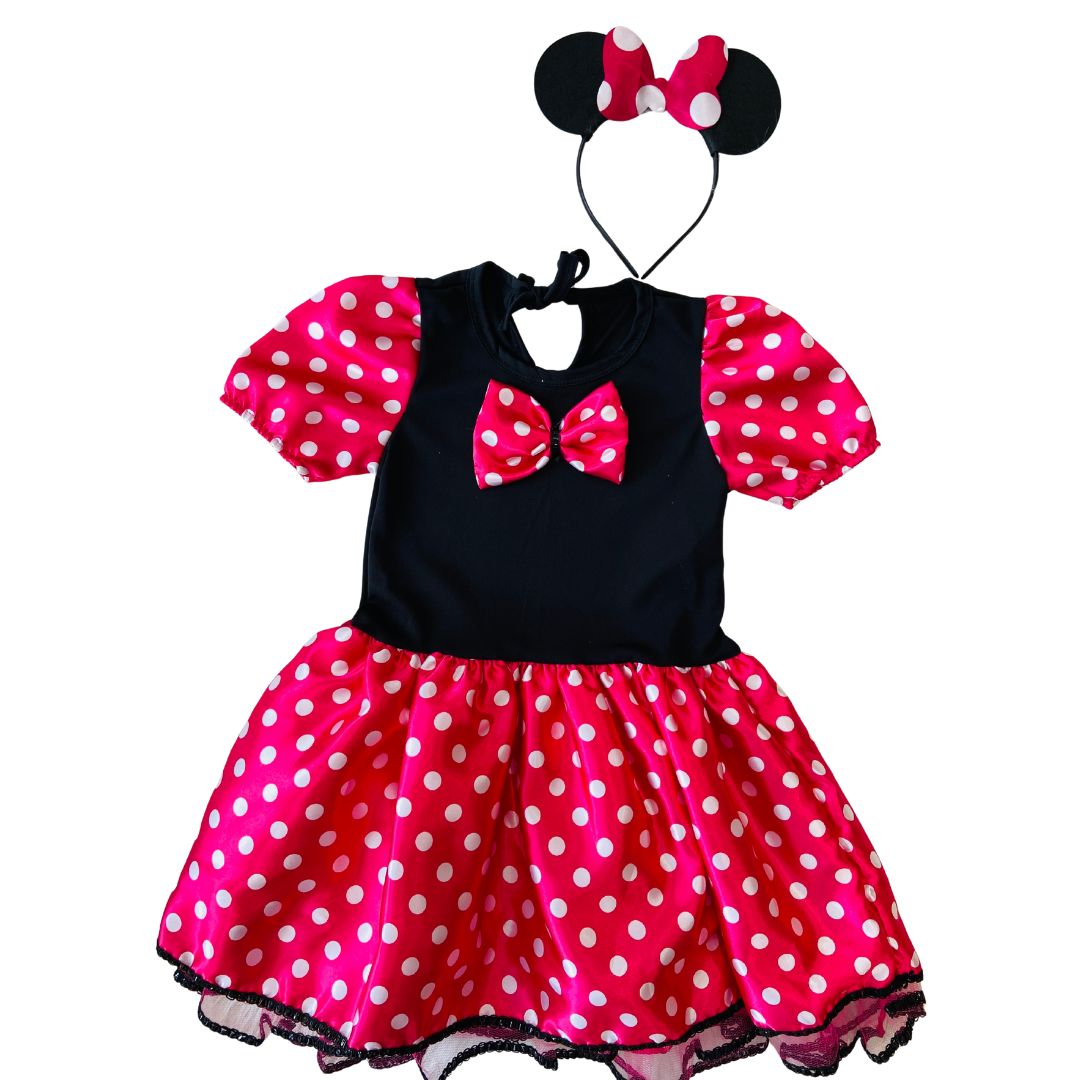 Fantasia Infantil da Minnie Rosa Glamour