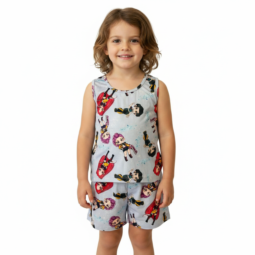 Pijama Infantil Regata Guerreiras do K-Pop