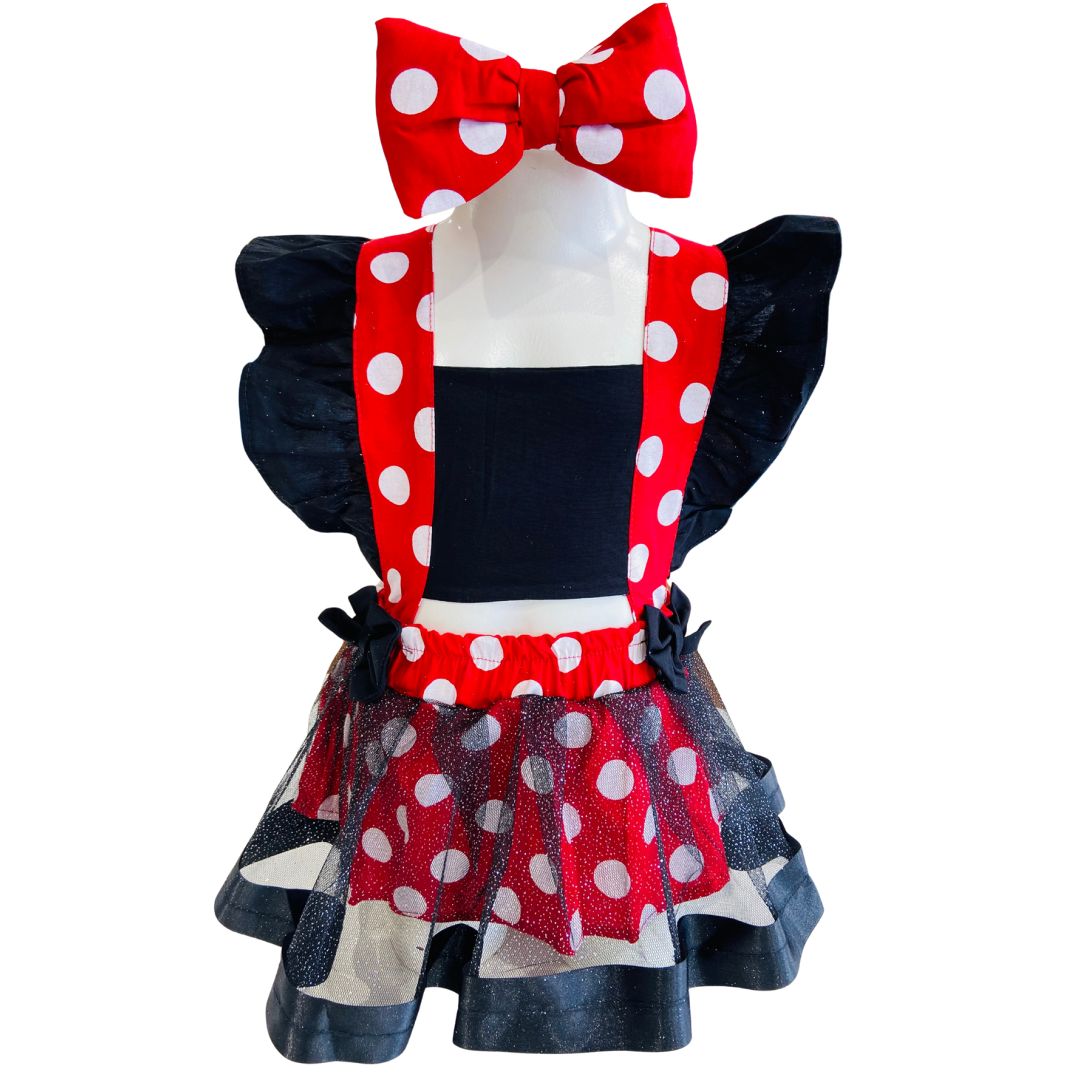 Romper Bebê Minnie Vermelha
