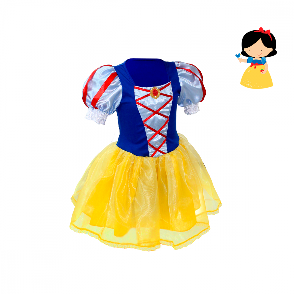 Fantasia Infantil da Branca de Neve Clássica