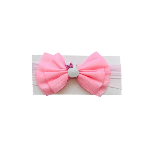 Laço Bebê Coelhinha Rosa
