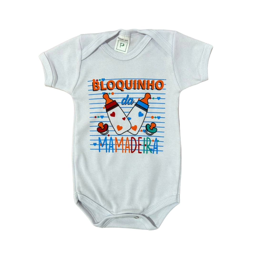Body Bebê Bloquinho da Mamadeira