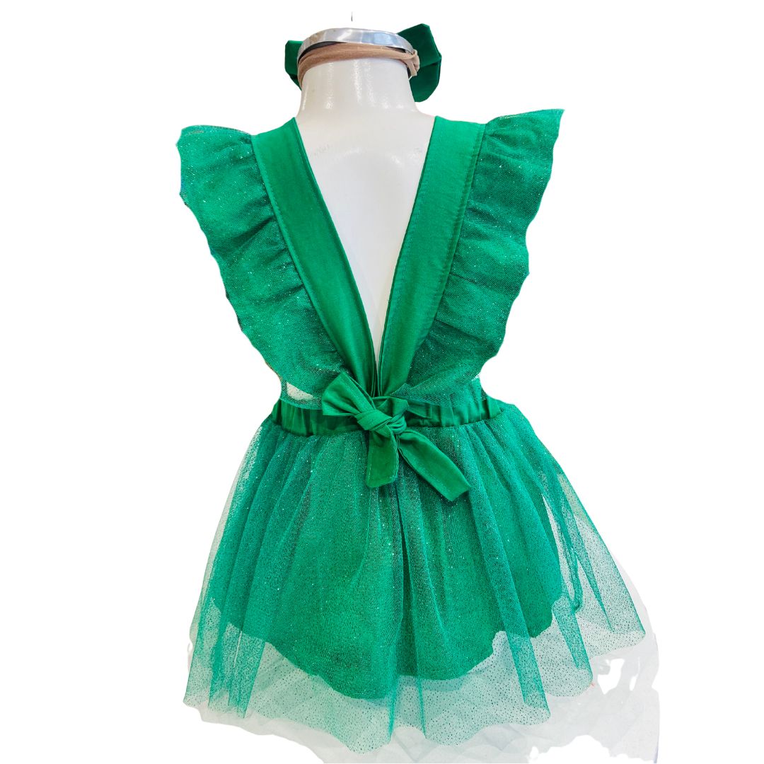 Romper Bebê Natal Verde Luxo
