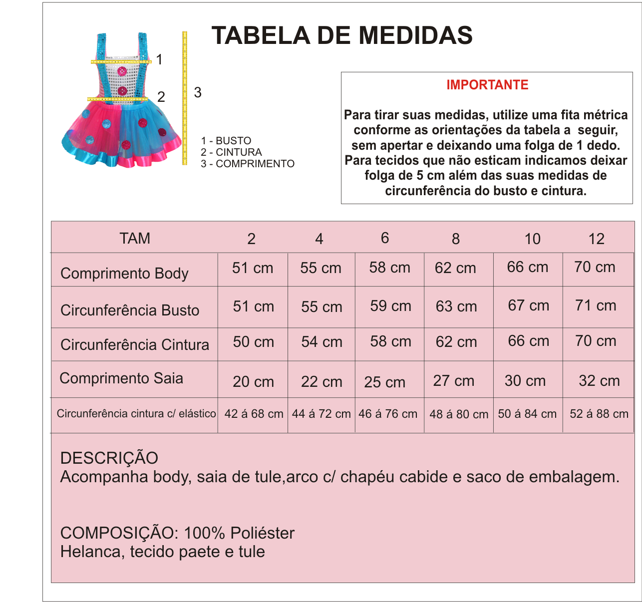 Fantasia Infantil da Palhacinha Luxo