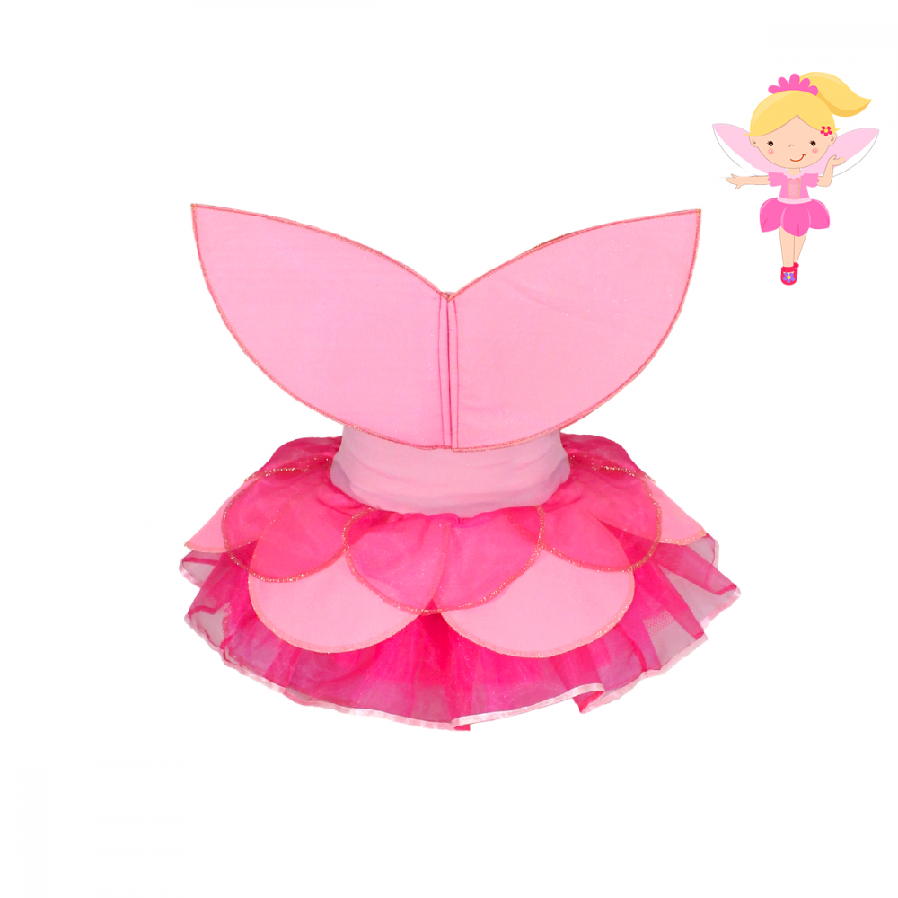 Fantasia Infantil da Fada Rosa Luxo