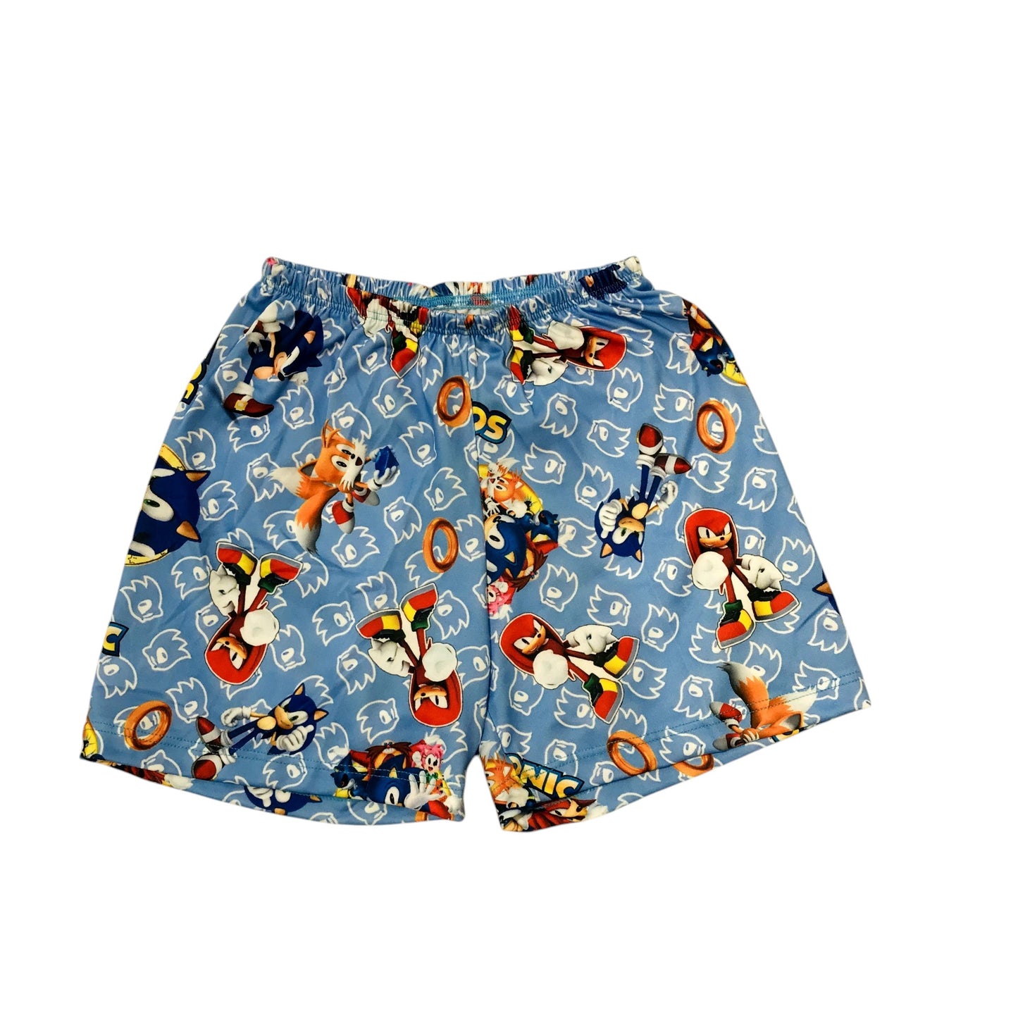 Pijama Infantil Manga Curta Sonic Azul Bebê