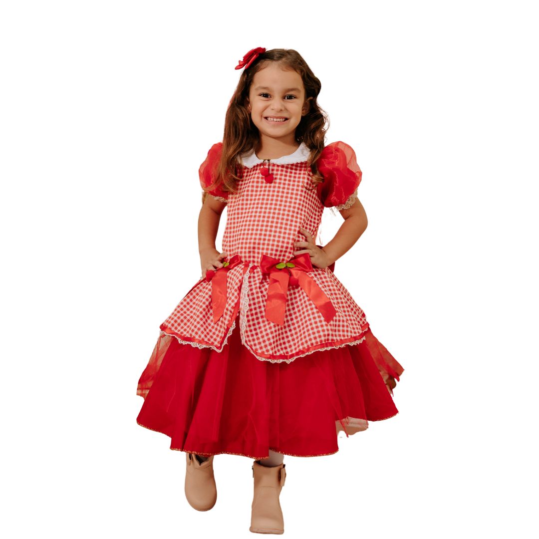 Vestido Festa Junina Cerejinha