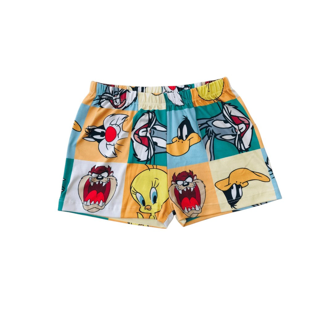 Pijama Infantil Manga Curta Looney Tunes
