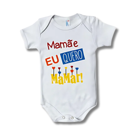Body Bebê Mamãe Eu Quero Mamar