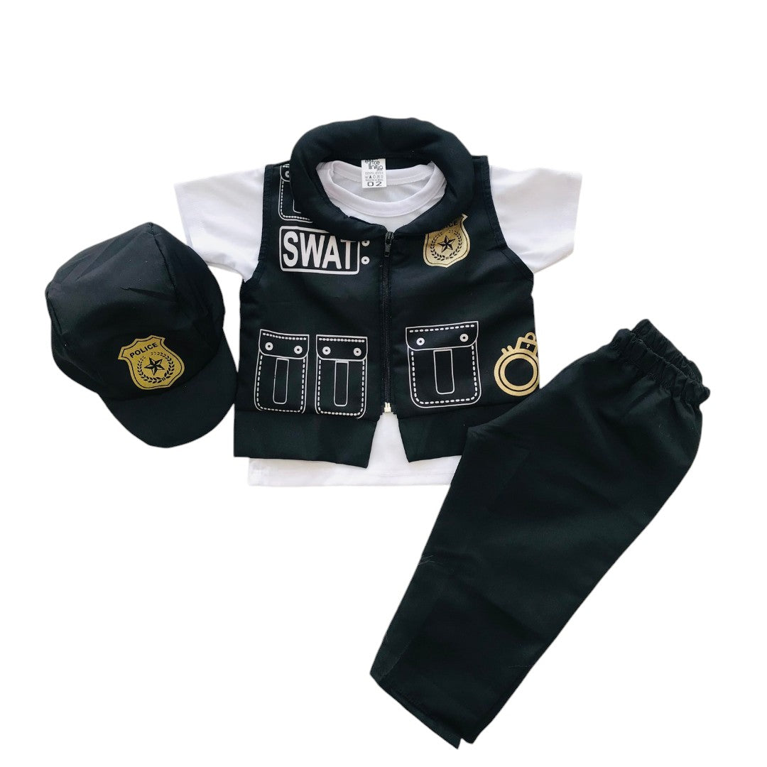 Fantasia Infantil Policial Swat Clássica