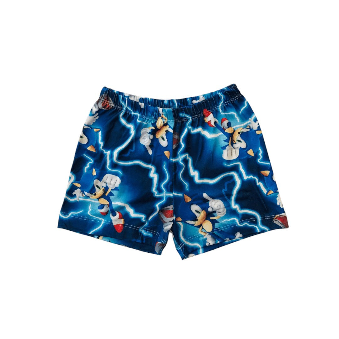 Pijama Infantil Manga Curta Sonic