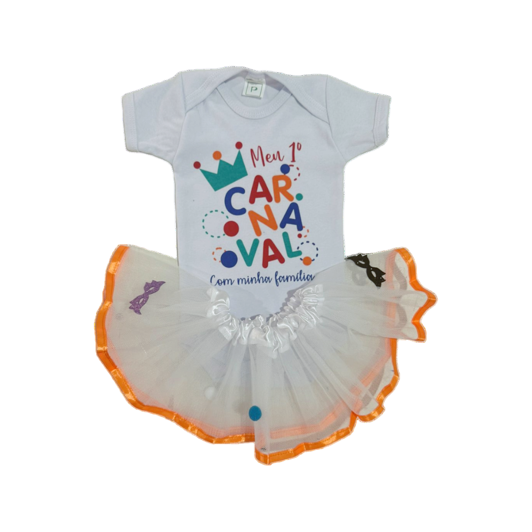 Saia Tule Bebê Carnaval