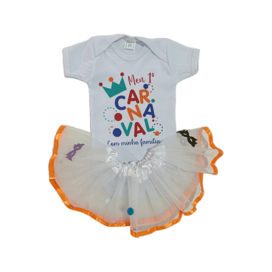 Saia Tule Bebê Carnaval