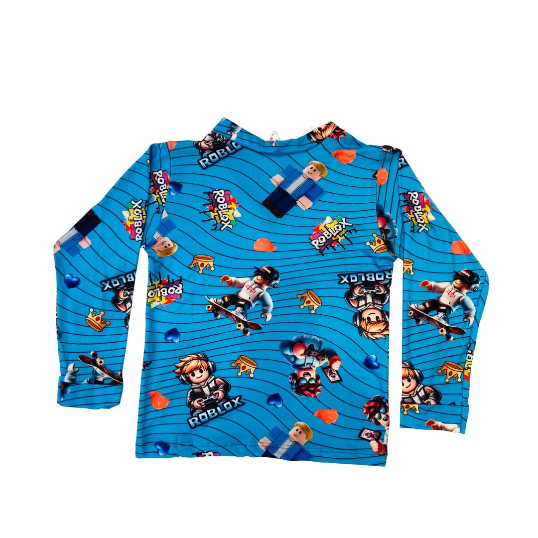 Pijama Infantil Manga Longa Roblox