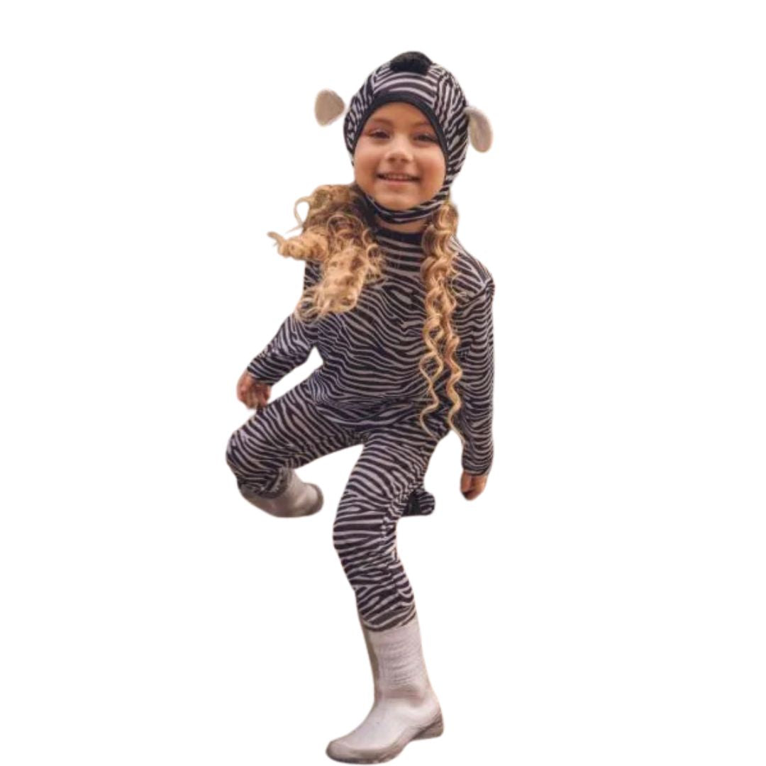 Fantasia Infantil Zebra Longo