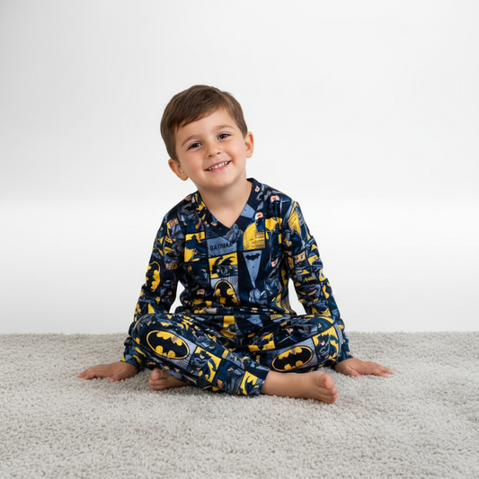 Pijama Infantil Manga Longa Batman
