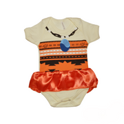 Body Bebê Moana Com Saia