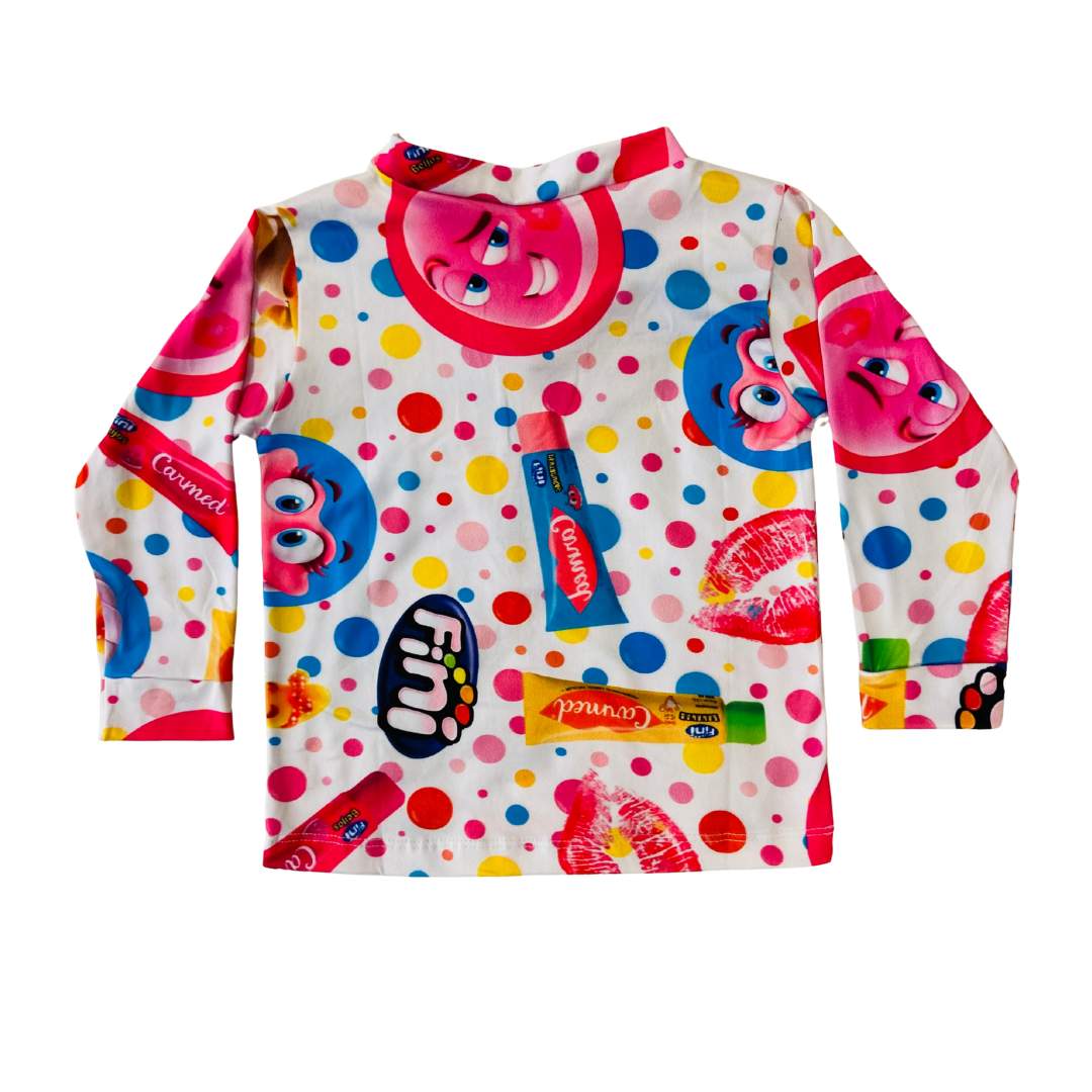 Pijama Infantil Manga Longa Bala Fini