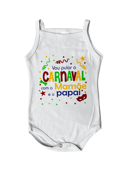 Body Bebê Pular Carnaval Alça