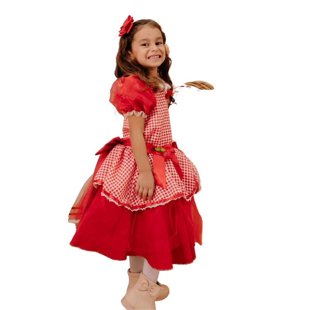 Vestido Festa Junina Cerejinha