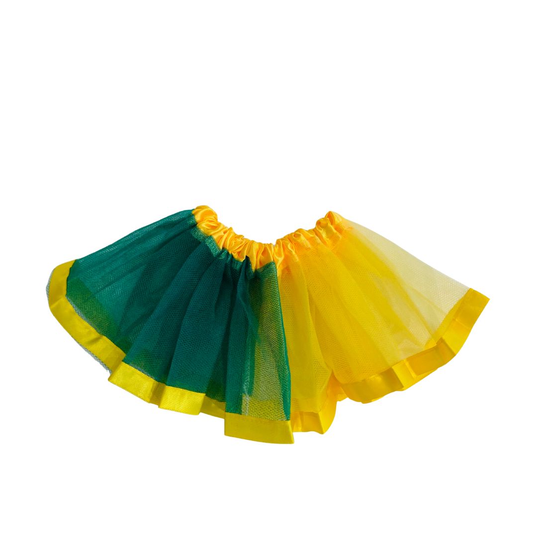Saia Tule Bebê Brasil Verde e Amarelo