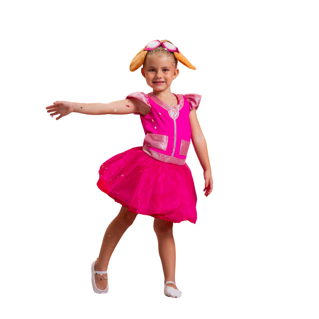 Fantasia Infantil Skye Luxo Patrulha Canina