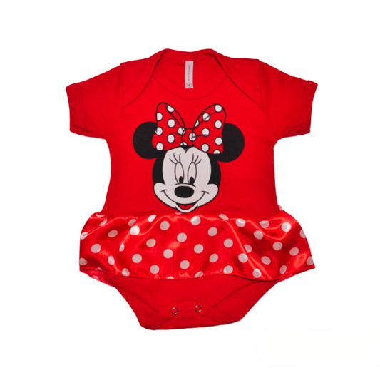 Body Bebê Minnie Vermelha