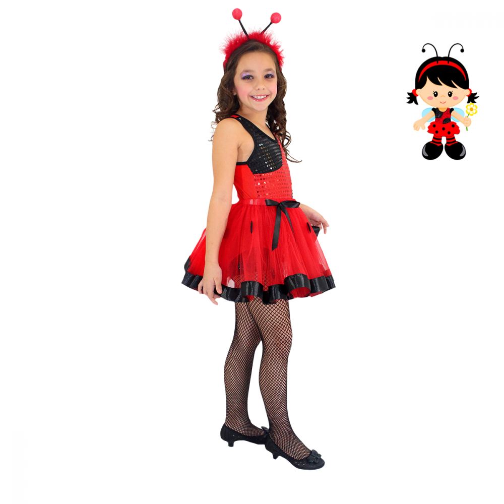 Fantasia Infantil Joaninha Glamour