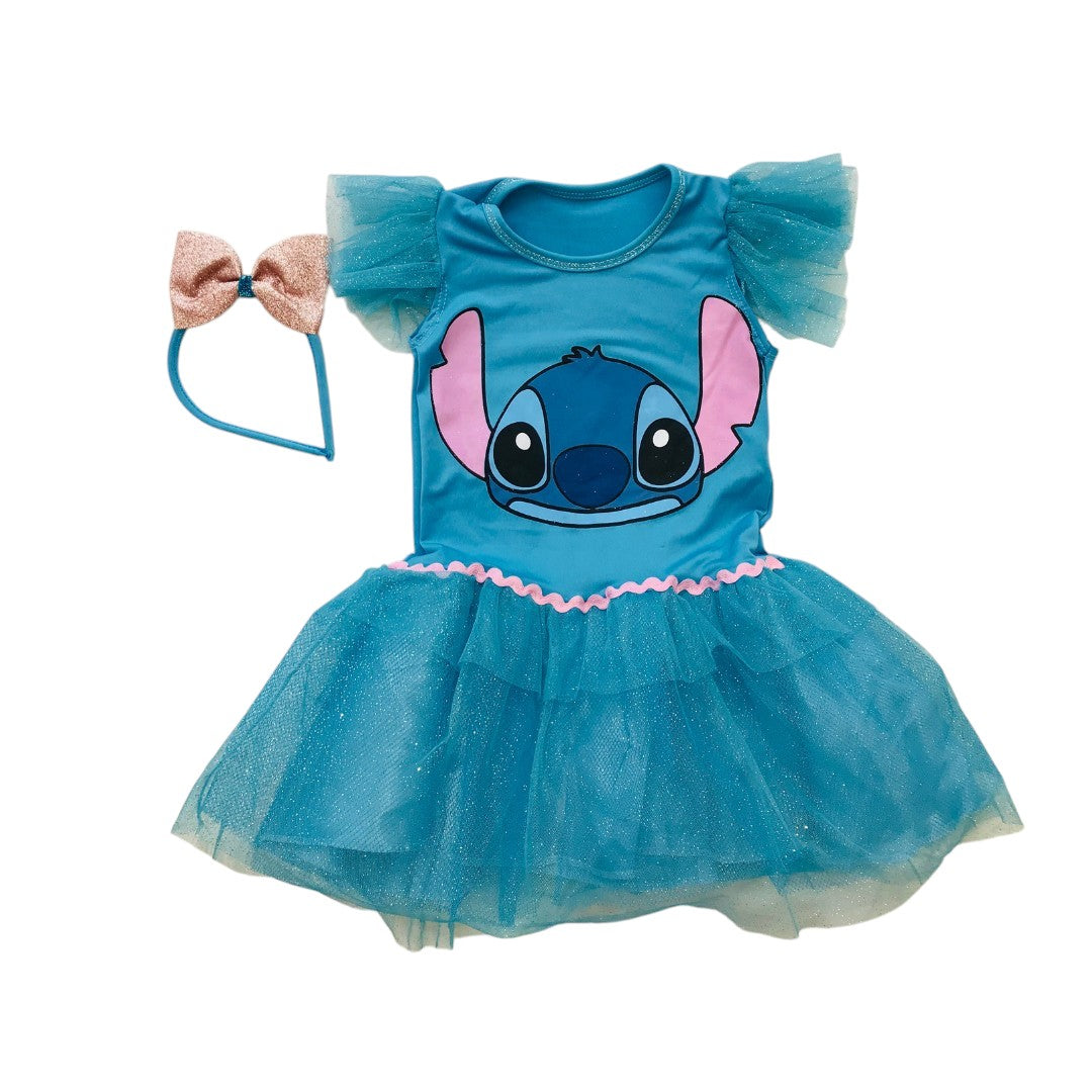 Fantasia Infantil do Stitch Azul